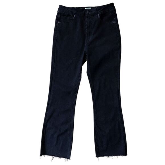 Articles of Society High-Rise Cropped Flared Black Jeans Size 2 26X26 - Picture 1 of 7